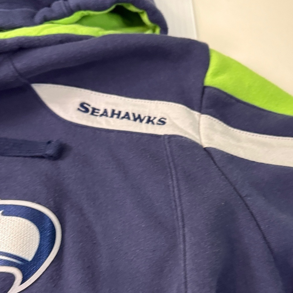 Seattle Seahawks Hoodie - Blue and Green - Large - Picture 5 of 7